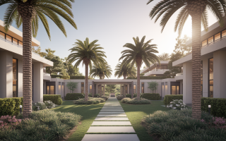 appartement-moderne-jardin-palmiers-fenetres