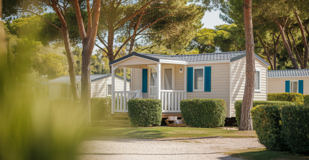 mobilhome-camping-porche-arbres