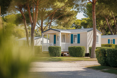 mobilhome-camping-porche-arbres