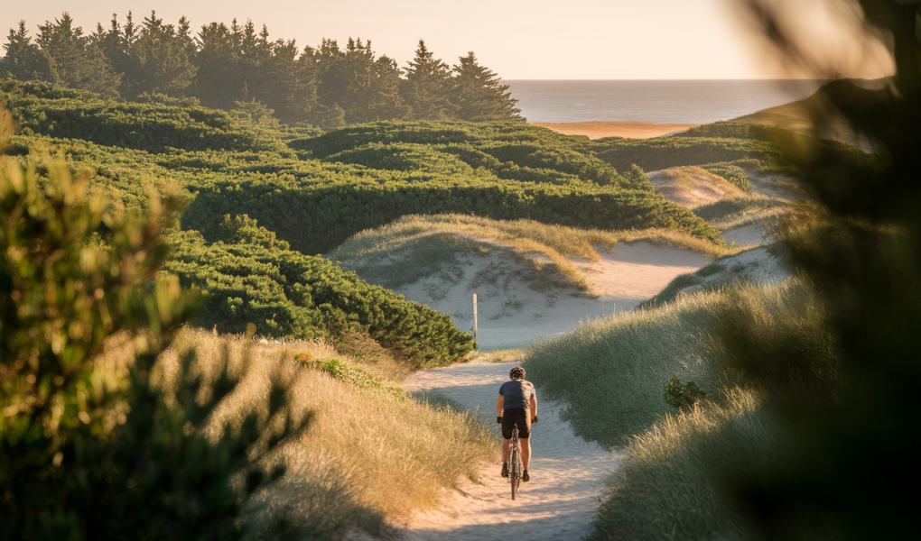 paysage-pins-dunes-cycliste-ocean
