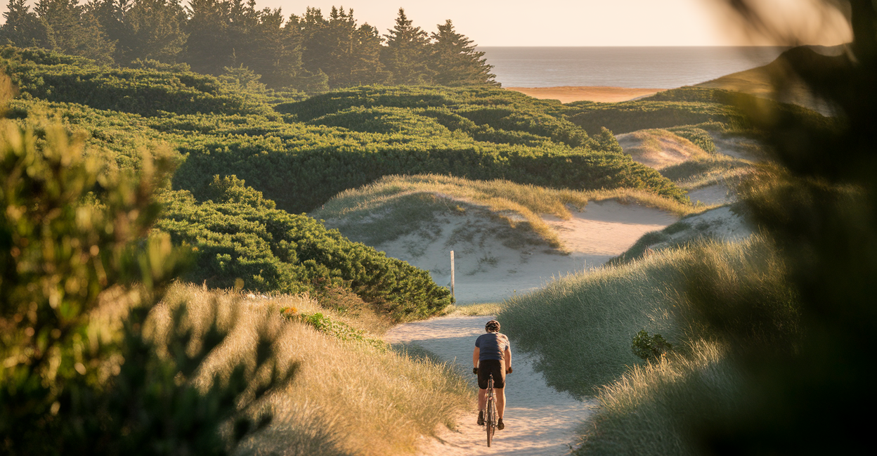 paysage-pins-dunes-cycliste-ocean