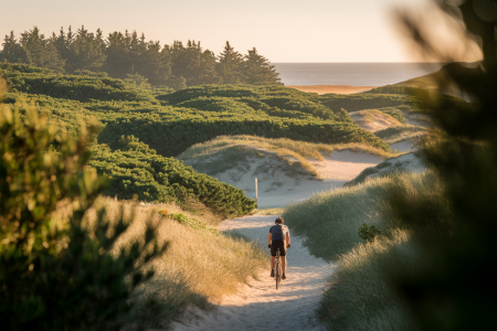 paysage-pins-dunes-cycliste-ocean