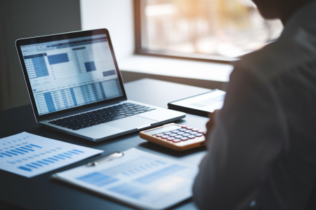personne-dos-bureau-portable-calculatrice