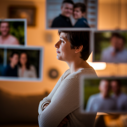 personne-pensive-mur-photos-famille