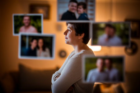 personne-pensive-mur-photos-famille