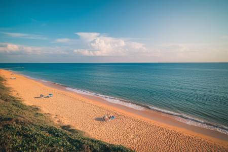 plage-torreilles-mer-turquoise-parasols