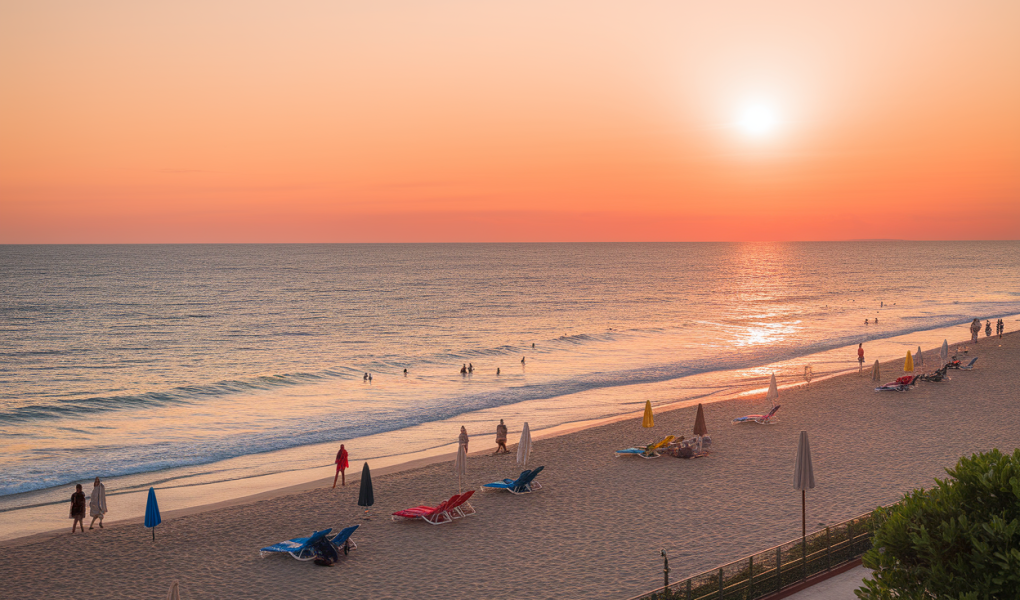 vias-plage-coucher-soleil-mer