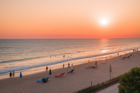 vias-plage-coucher-soleil-mer
