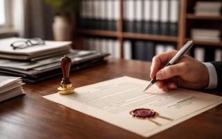 bureau-documents-sceau-officiel-signature