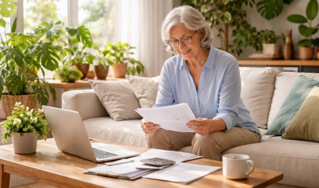 senior-canape-salon-plantes-documents