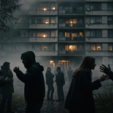 batiment-residentiel-silhouettes-discussion