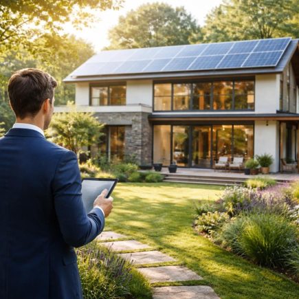 agent-immobilier-tablette-maison-ecologique