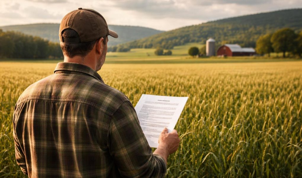 agriculteur-champ-ciel-nuageux-collines