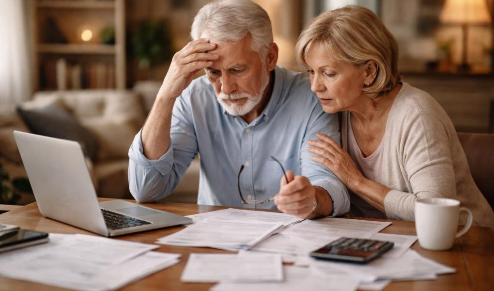 couple-age-papiers-ordinateur-salon