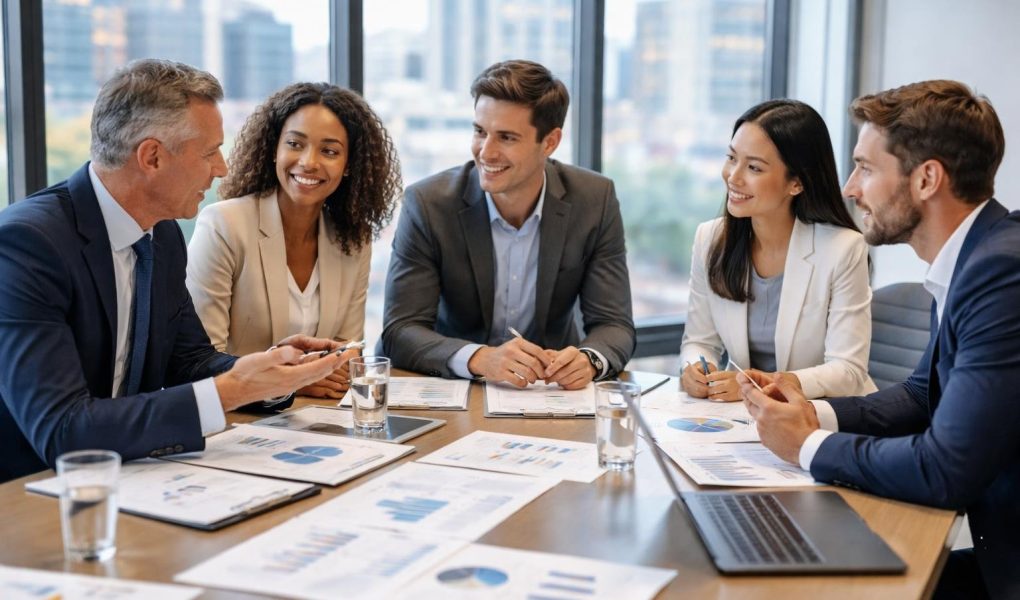 professionnels-tenue-table-conference-vue-ville