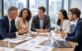 professionnels-tenue-table-conference-vue-ville