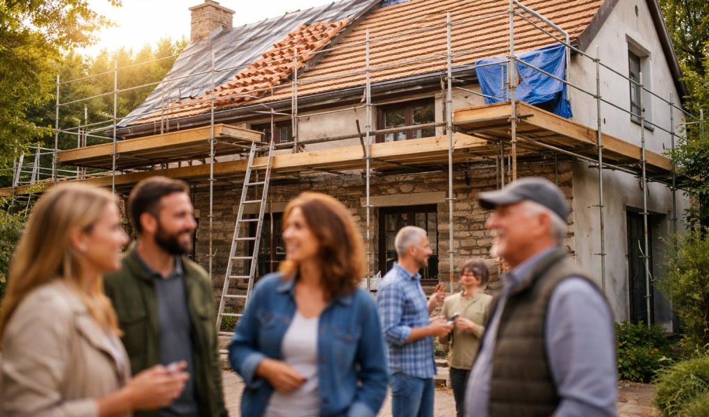 maison-traditionnelle-toiture-travaux-echafaudages
